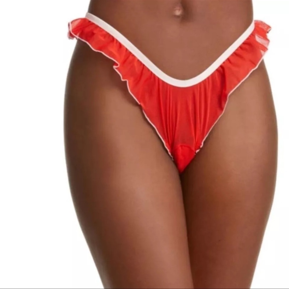 We are HAH Fly Girl Mesh Panty Blood Orange S Small New NWT